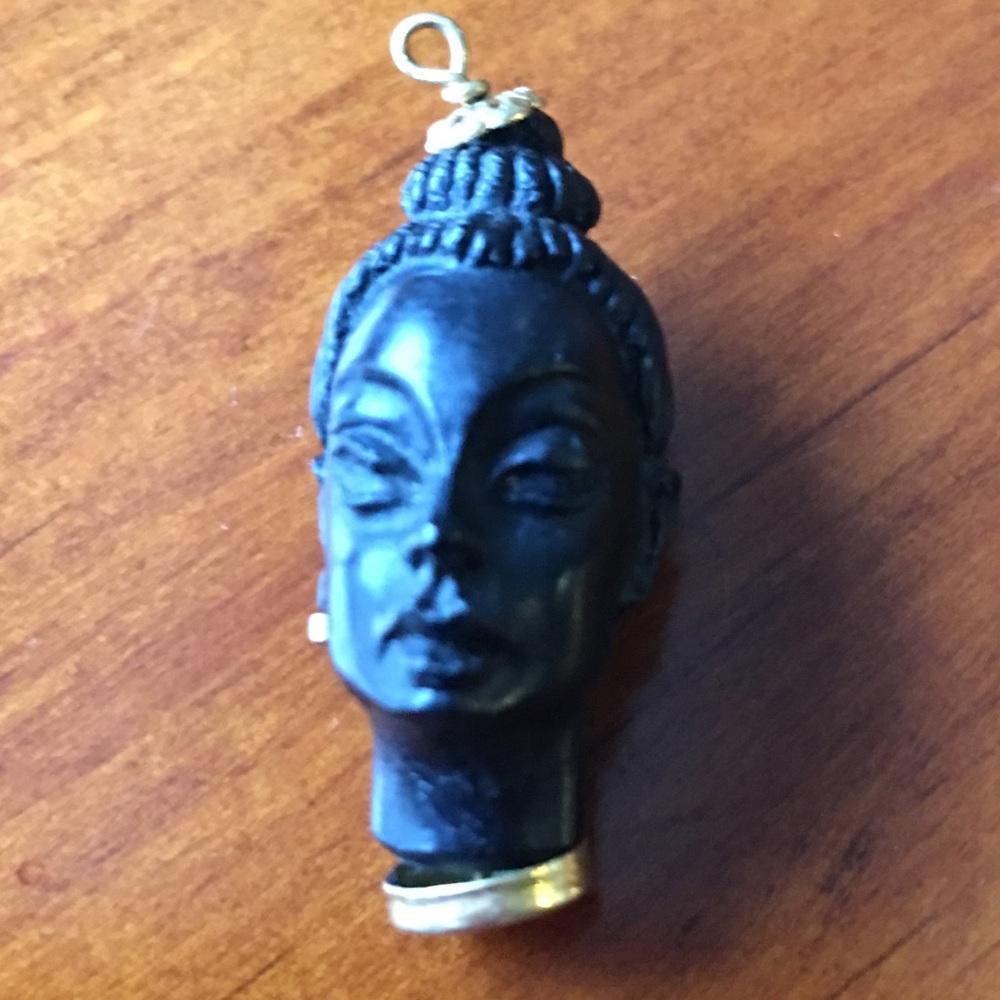 🎉HP🎉VTG Corletto Blackamoor 18K/G Charm/Pendant - Picture 2 of 7